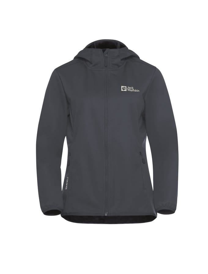 Jack Wolfskin Windhain Hoody Women - Softshell - Dames - Blauw - Maat M