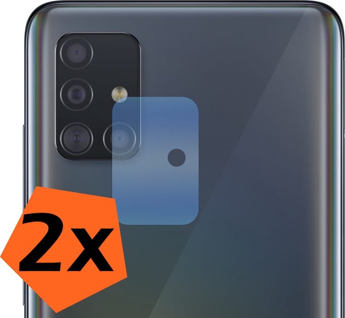 Camera Lens Protector - 2 Stuks - Geschikt voor Samsung Galaxy A71 - Camera Screenprotector - Gehard Glas - Beschermglas - Tempered Glass - Screen Protector