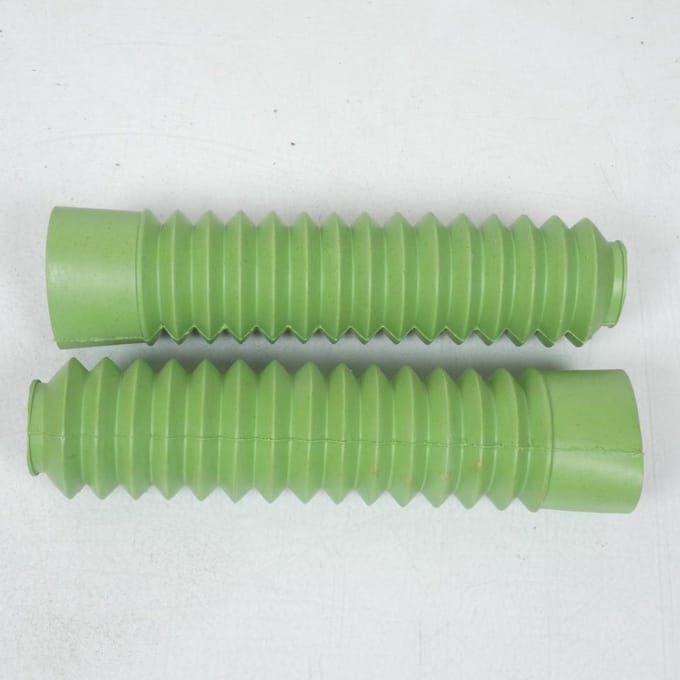 Paar vorkbalgen Ø32mm 250mm Groen 3AS Racing voor motor Nieuw