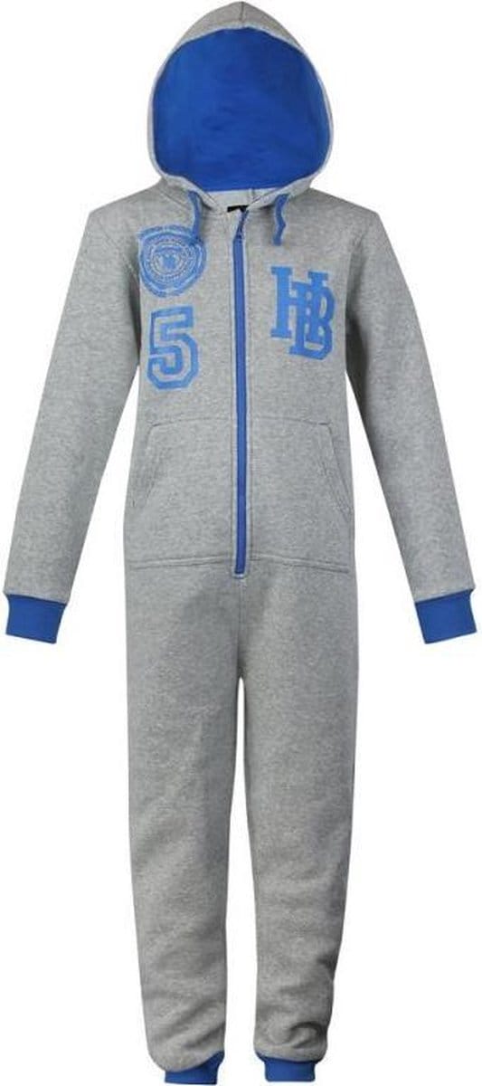 Joggingstof onesies - maat 92/98 - onesie huispak jogging - grijs
