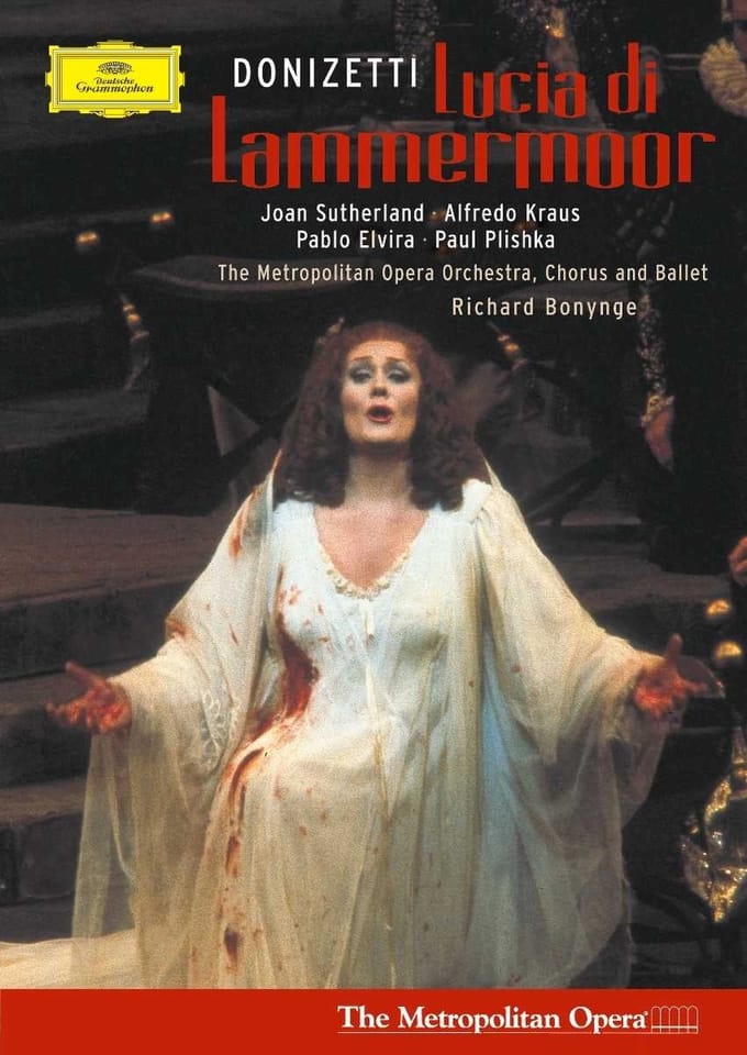 Joan Sutherland, Alfredo Kraus, Metropolitan Opera Orchestra - Donizetti: Lucia di Lammermoor (DVD) (Complete)