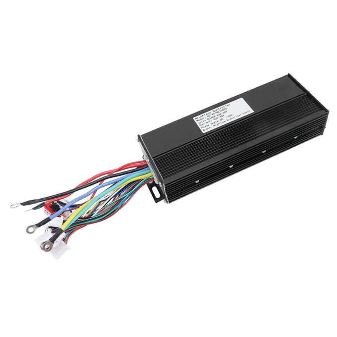 48V 60V 64V 1500W Elektrische Scooter Controller Intelligente Borstelloze Motor Controller Aluminiumlegering black