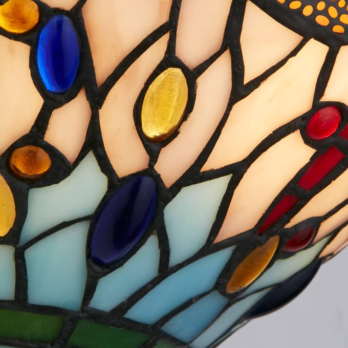 Searchlight Wandlamp Dragonfly in Tiffany-stijl