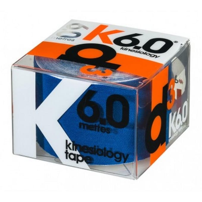 D3 Tape K6.0 Kinetische tape One Size koningsblauwe kleur