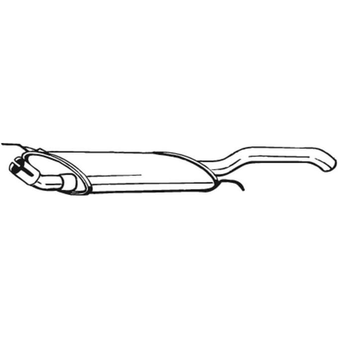 Geluiddemper achter BOSAL 233-761