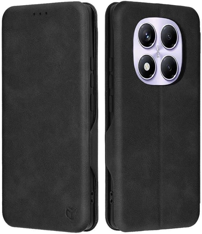 Hoesje geschikt voor Xiaomi Redmi Note 14 Pro 4G - Techsuit Safe+ Book Wallet Case - Zwart
