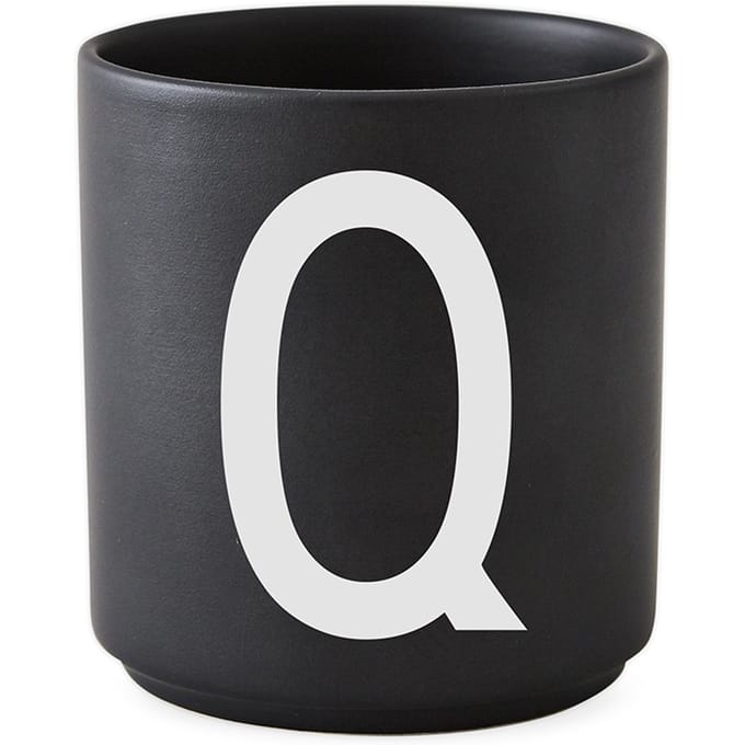 DESIGN LETTERS - Personal beker porselein  - zwart - Q