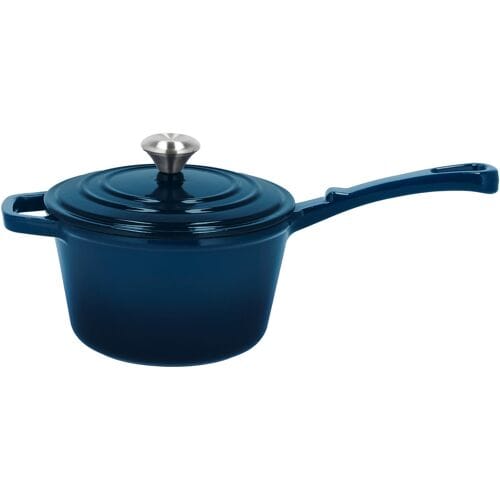 SILVERCREST Gietijzeren steelpan, Ø18 cm (Blauw)