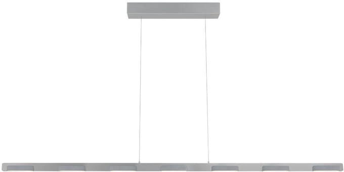 Hanglamp Bloc 3297ST Staal 171 cm Hoogteinstelbaar met Kabel Lift Steinhauer, Modern Design, Dimbaar met Externe Dimmer