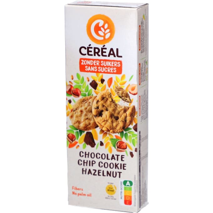 Céréal Chocolate Chip Cookie Hazelnut 4x32,5 Koekjes