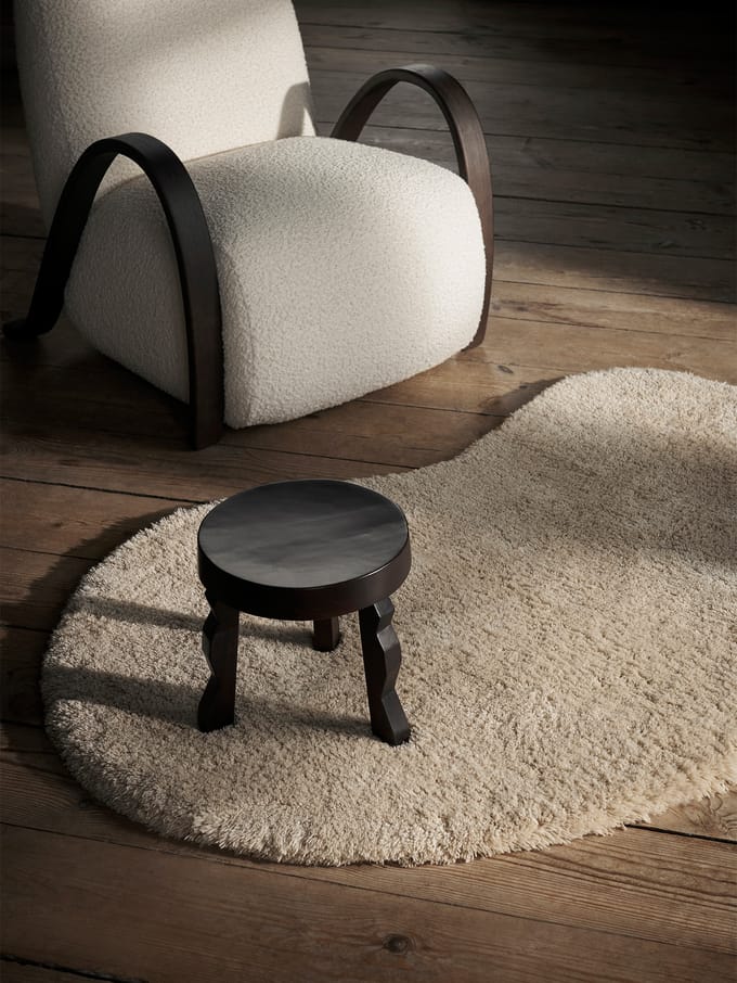 Ferm Living Wollen tapijt Forma - wit - small