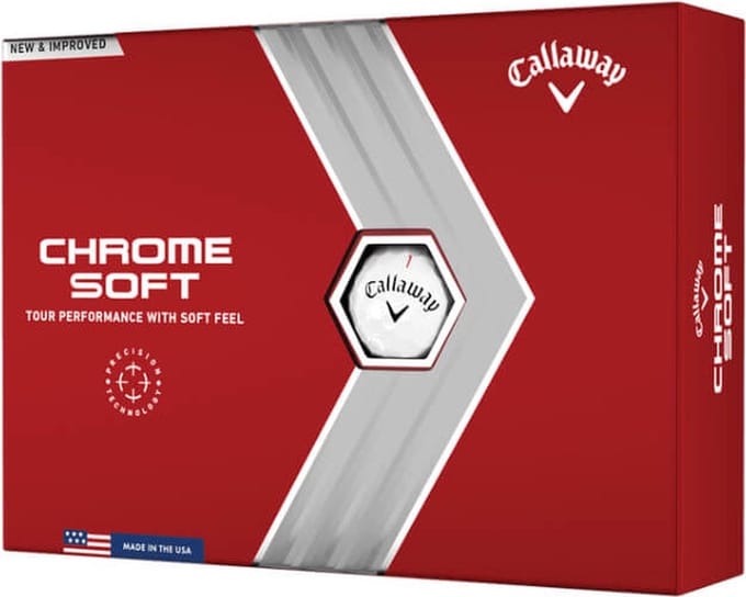 Callaway Chrome Soft Golfballen 2022 - Wit - 12 Stuks