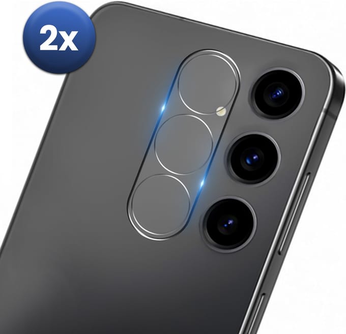 Camera Lens Protector Geschikt Voor Samsung Galaxy S24 – 2-Pack – Gehard Glas 9H – Anti-Kras – HD Helder