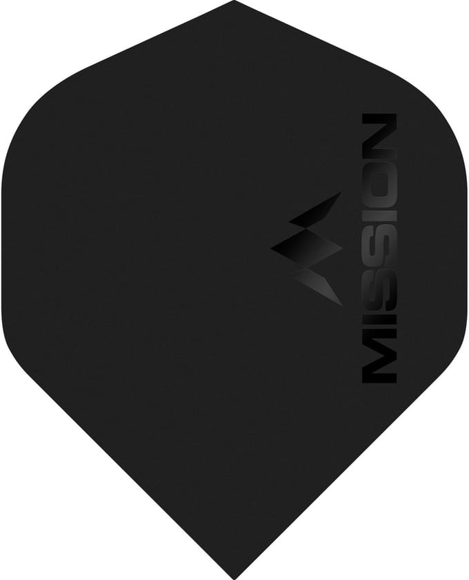 Mission Logo Std NO2 Matte Black - Dart Flights
