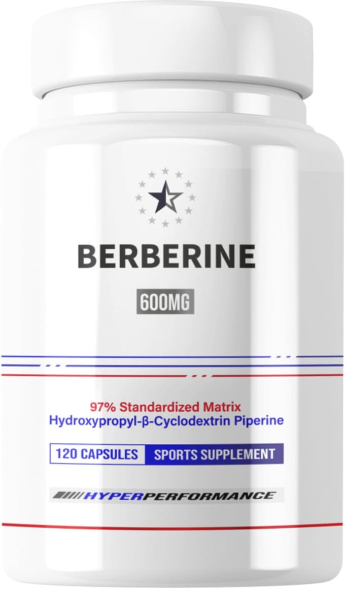 Berberine (HCL) 97% met HydroPerine™ - 120 V-Capsules (600mg) - Apex®