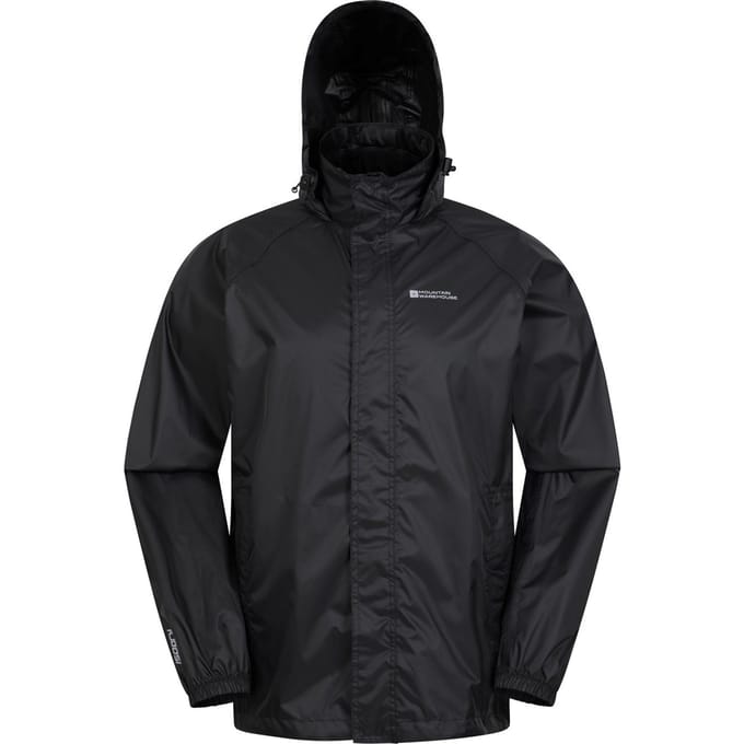 Mountain Warehouse Heren Pakka II Waterdichte Jas (Zwart)