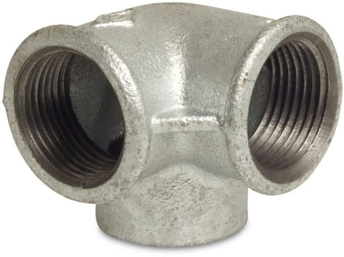 Tempergietfitting 3/4 inch, verzinkte Winkelverdeler