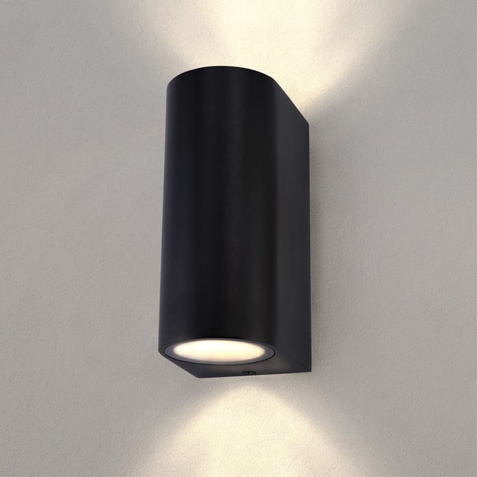 Ledvion - LED Wandlamp Douglas - Antraciet - Zwart - GU10 - IP54