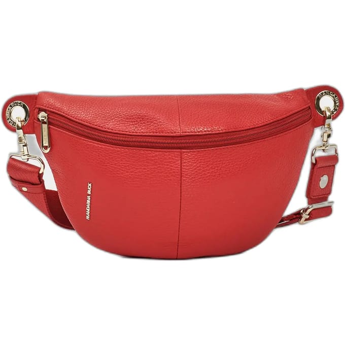 MANDARINA DUCK Leren gordeltas schoudertas Mellow Leather Bum Bag Diva rood