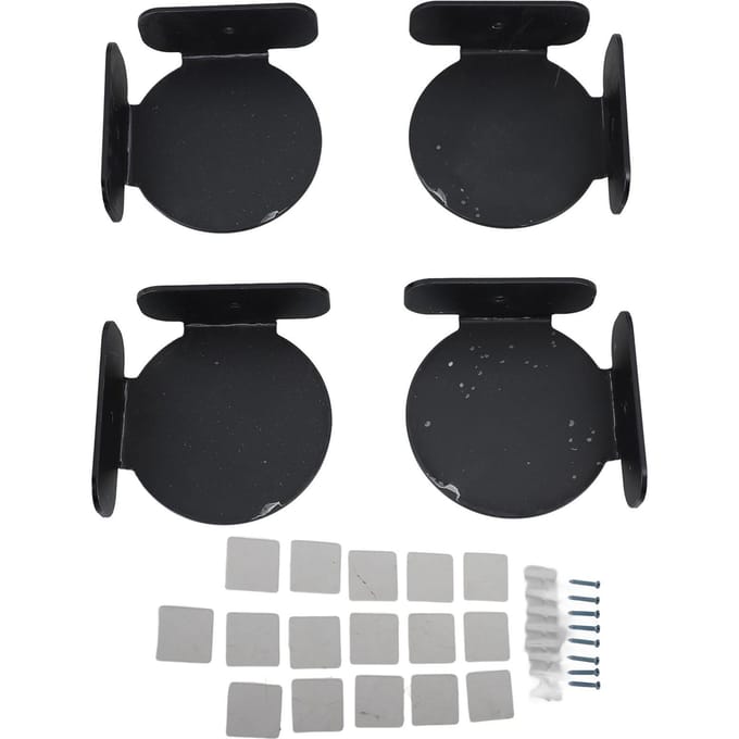 4 stuks Mini Ronde Hoekplank Ruimtebesparend Universele Wandmontage Zwevende Hoekplank voor zwart