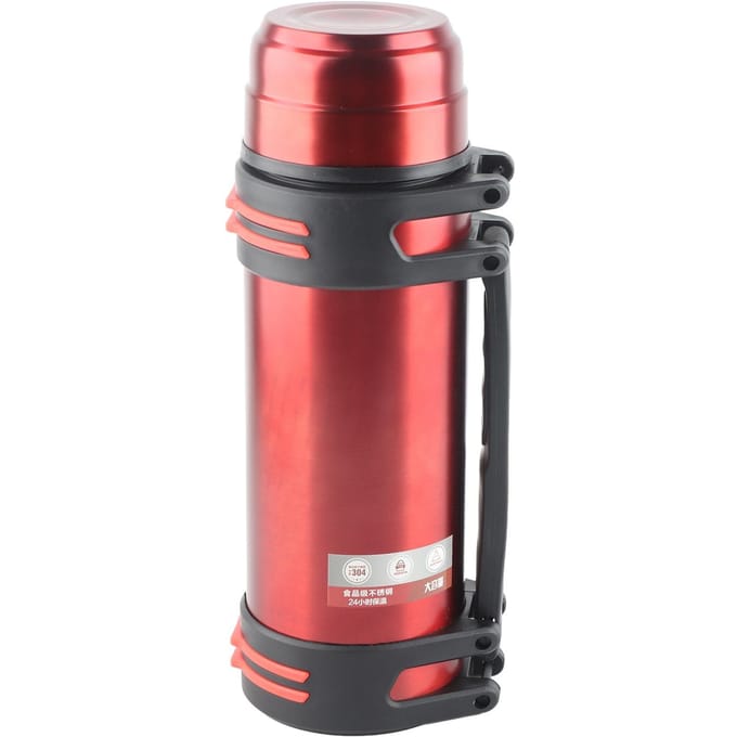 2L 2 Liter Geïsoleerde Waterfles 68oz Vacuüm Roestvrij Staal Waterfles met Handvatband L pink