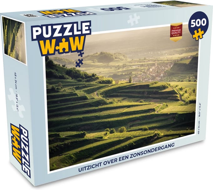 Puzzel Uitzicht over een zonsondergang - Legpuzzel - Puzzel 500 stukjes