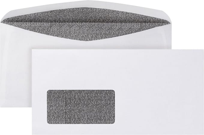 1000 Stuks C6/5 Enveloppen Wit Met Venster 114x229mm Natklevend 80g
