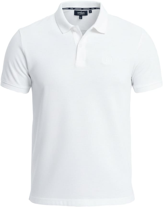 OMBRE Polo - Regular Fit - Katoen - Korte Mouw Wit 4XL