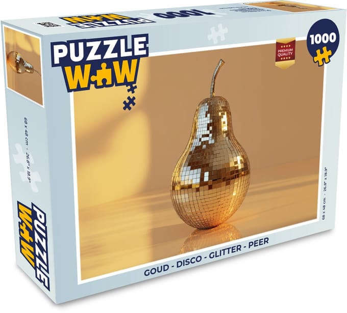 Puzzel Goud - Disco - Glitter - Peer - Legpuzzel - Puzzel 1000 stukjes volwassenen