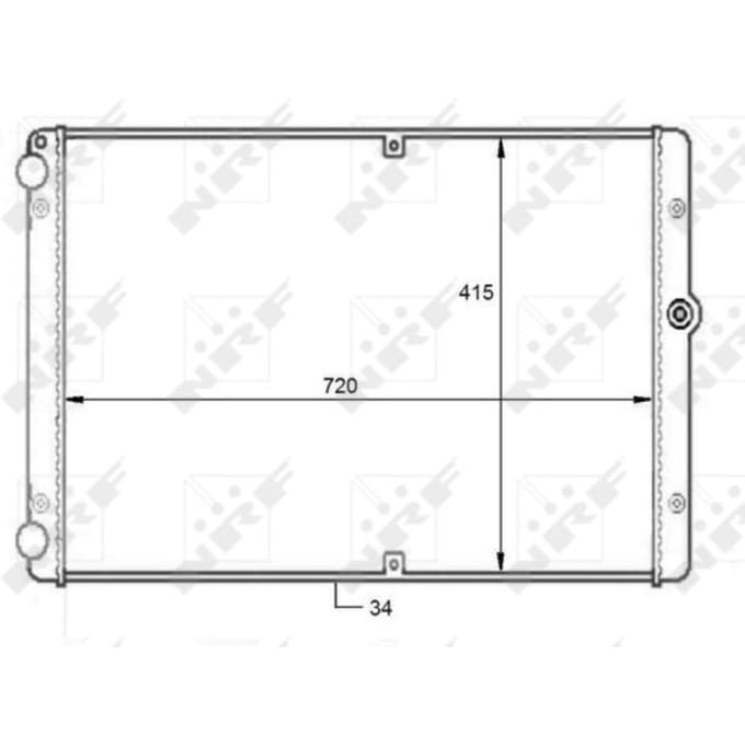 Radiator, motorkoeling NRF 59088