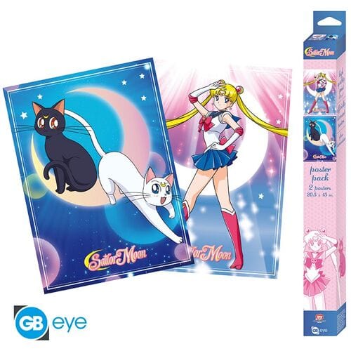 GBeye Sailor Moon 2 Chibi Poster Set-Sailor Moon & Cats (Diversen) Nieuw