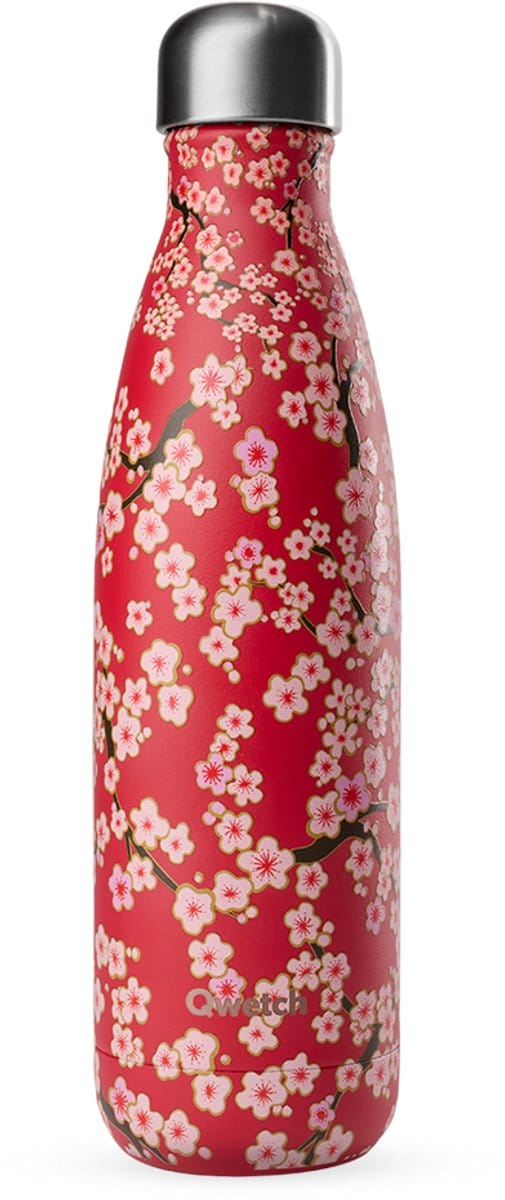 Qwetch Thermosfles - Originals Flowers Rood