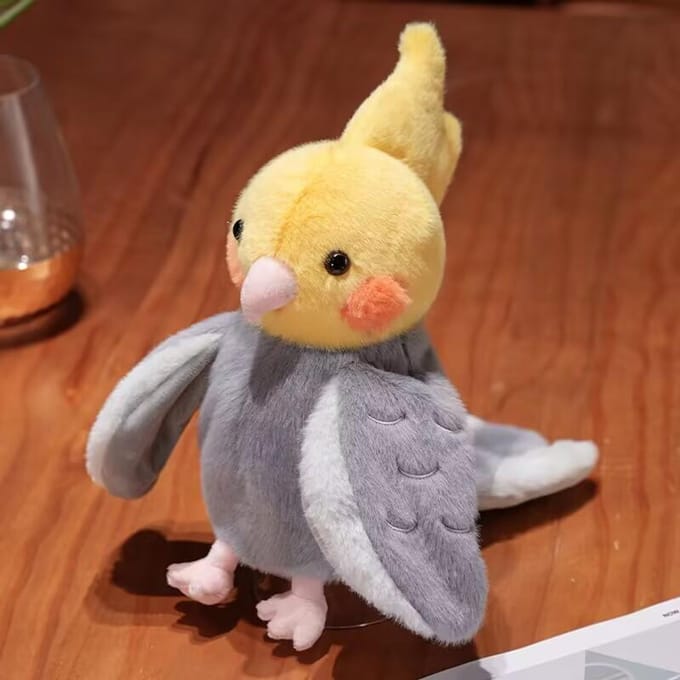 Cartoon Vogel Papegaai Pluche Pop Handpop Interactief Speelgoed 20CM