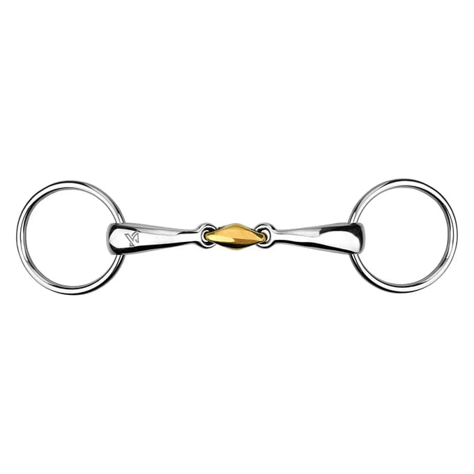 Mors 2 ringen voor anatomisch paard met dubbele hulpteugel York