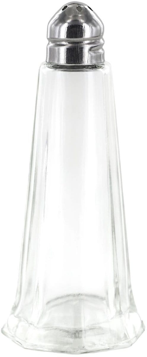 Home Deco Factory Peper en Zoutstrooier - glas - 50 ml - H11 cm - transparant