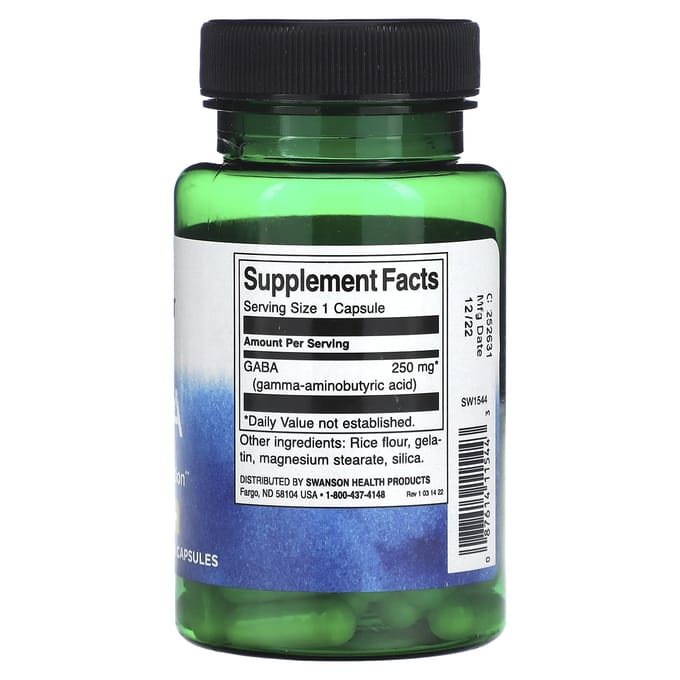 Gaba, 250Mg, 60 Capsules