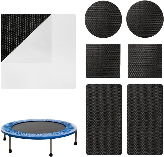 Trampoline Reparatie Set - Trampoline Patch - Trampoline Onderhoud - Zelfklevend - 6-delige set - Multicolor