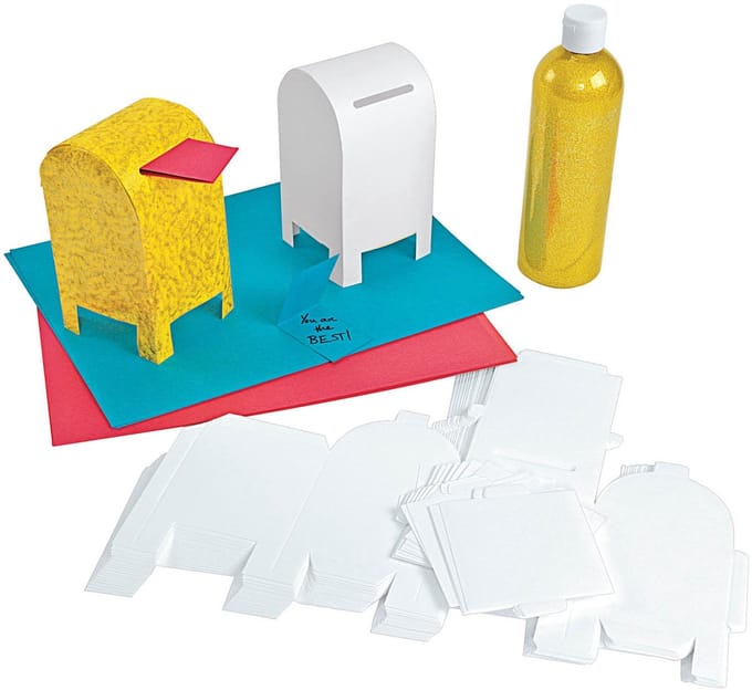 Colorations - Foldable Paper Mailbox Set of 20