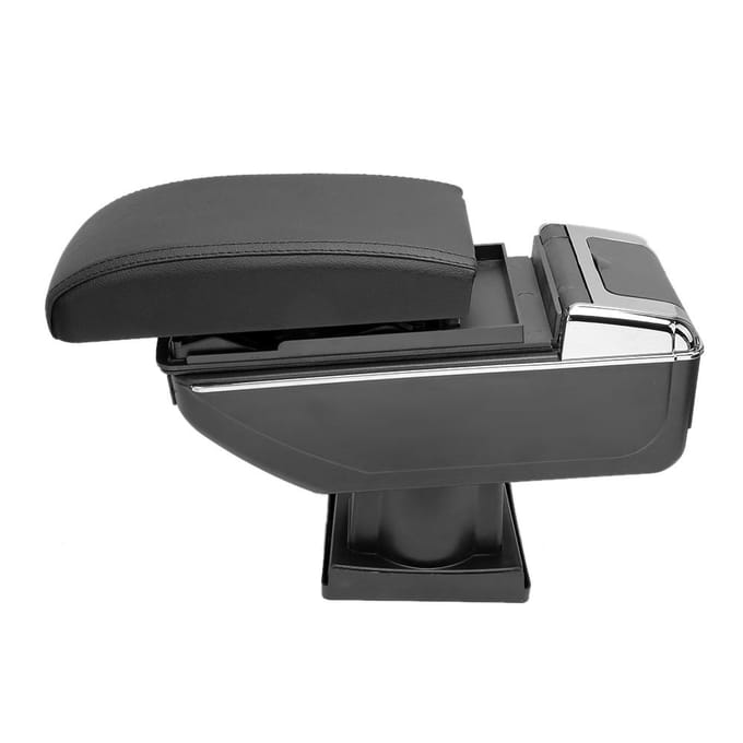 Zwarte Armsteun Midden Opbergdoos Past voor Skoda Octavia A5 Auto Interieur Accessoire gray