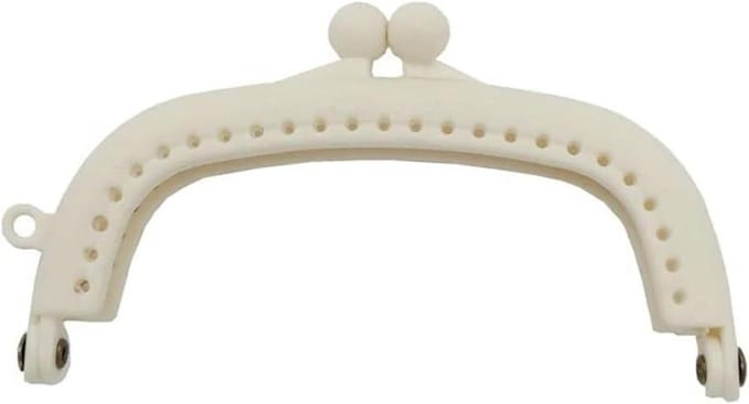 Tas Sluiting - Frame Sluiting - Handgemaakte Tassen - Boogvormig Design - 85 cm - Wit