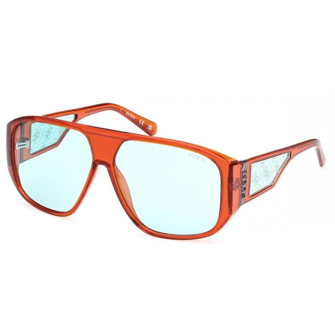 Guess Unisex Zonnebril Gu00135 44v Transparent Orange/61-11-140 red