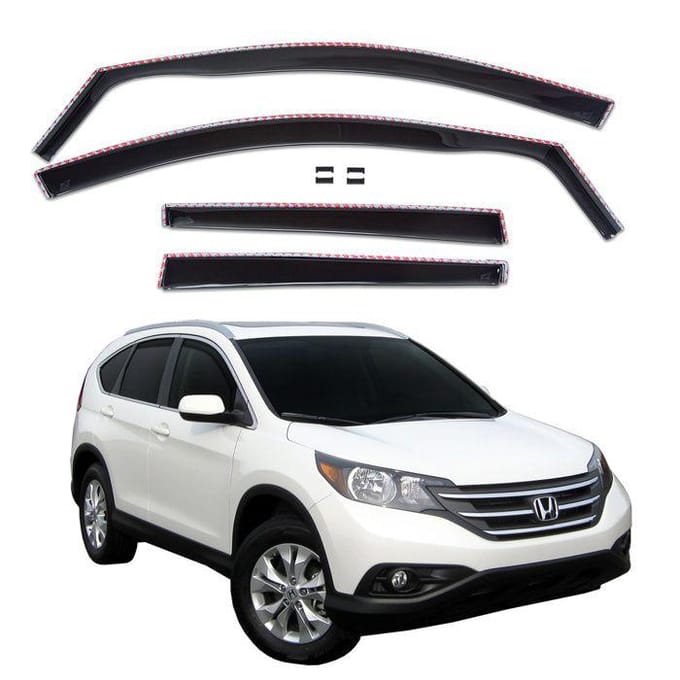 Windgeleiders - SCOUTT - GP - Getint - Eenvoudige installatie - Voor Honda CR-V 2012-2016