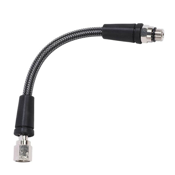 Tuyau de détendeur haute pression pour plongée filetage 7/16-20UNF fibre de carbone tressée flexible plongée sous-marine tuyau haute pression 20CM black