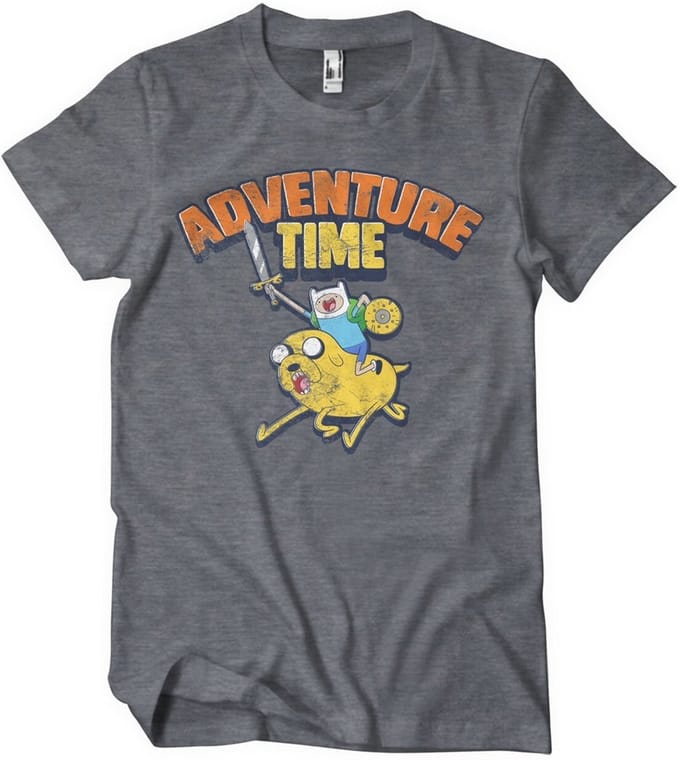 Adventure Time Gewassen T-shirt donker/gemêleerd