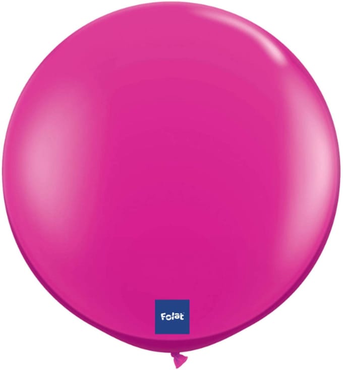 Folat - Folatex ballon XL Magenta 90 cm 1 stuks