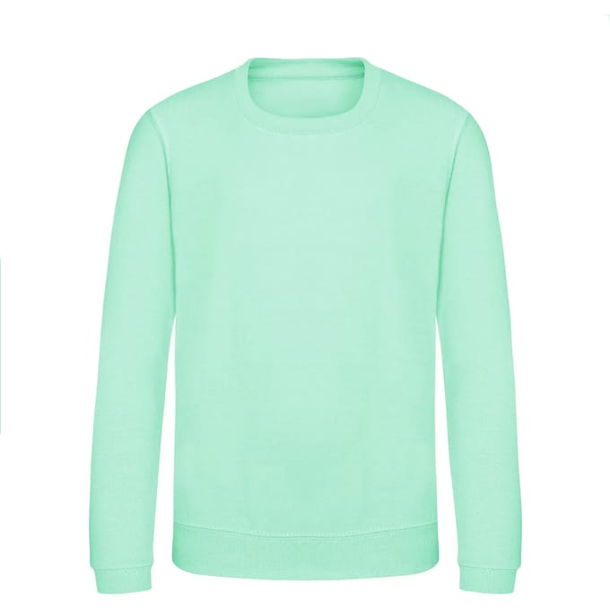 Just Hoods - AWDis Sweat Kinder - Peppermint maat 7/8 (M)