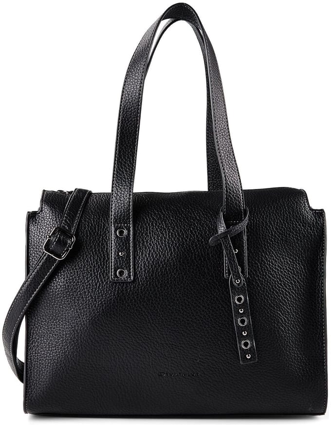 TOM TAILOR shopper schoudertas Elaria Zip Shopper Black zwart
