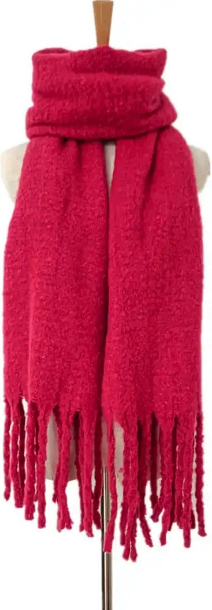 Emilie scarves - sjaal - wintersjaal - dames - fuchsia roze - basic - lang