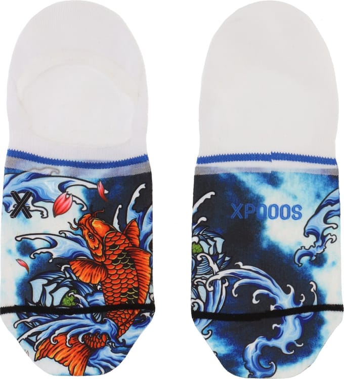 XPOOOS - Tattoo Koi Heren Footies - 1-Pack - Maat 43/46