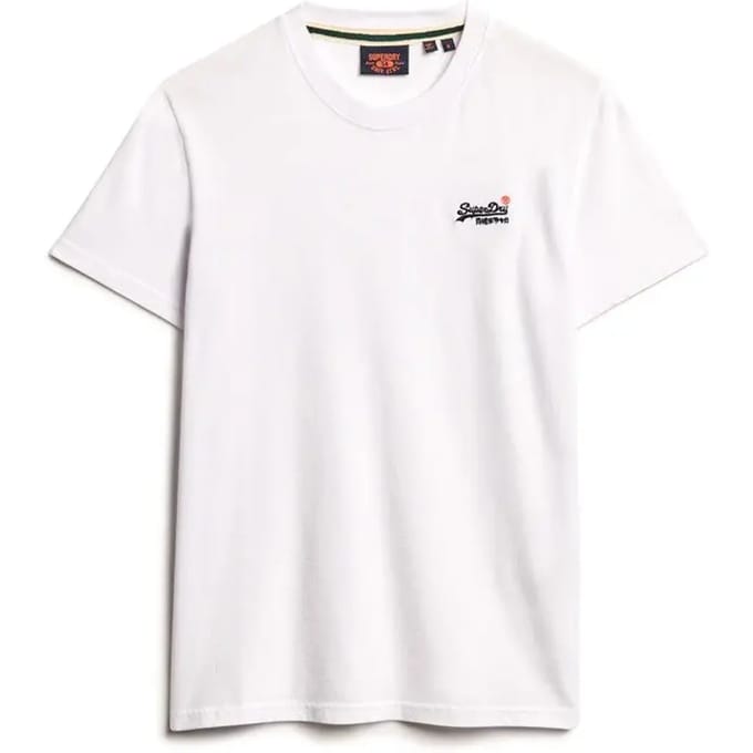 Superdry - Essential Contrast Geborduurde T-shirt - Heren - T-shirts